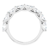 14K White 2 CTW Natural Diamond Anniversary Band